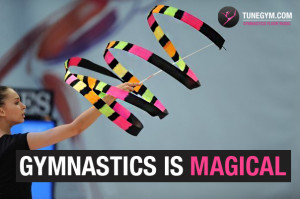 gymnastics motivational quotes: gymnastics is magical