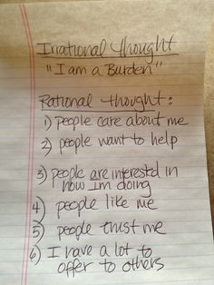 ... positive rational thoughts to stop one negative irrational thought