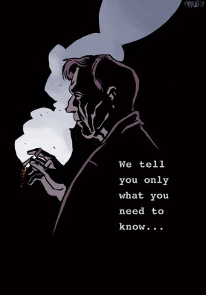 The X-files_Cigarette Smoking man by nonamefox