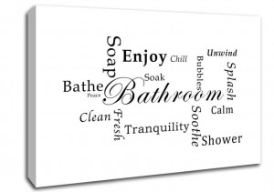 Show details for Bathroom Quote Bathroom Tranquility White