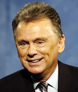 Wheel of Fortune host Pat Sajak is interviewed before taping episodes ...