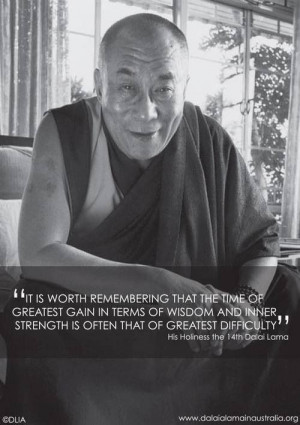 greatest gain, greatest difficulty - hhdl