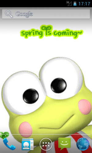 Spring Is Coming Wallpaper Tags: spring, funny, frog,