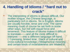 Idioms and Their Meanings PowerPoint