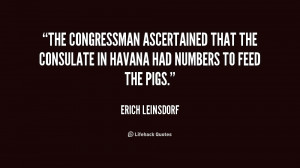 The Congressman ascertained that the consulate in Havana had numbers ...