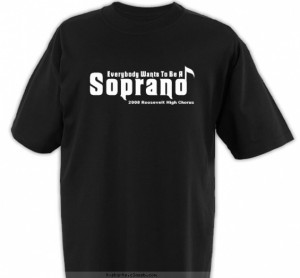 Soprano Chorus Shirt T-shirt Design
