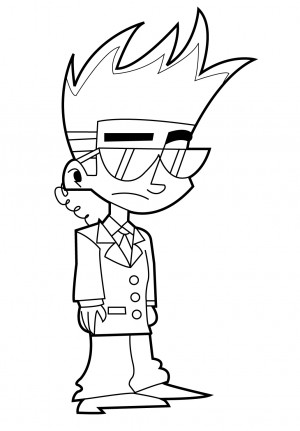 Coloring Pages Johnny Test Picture