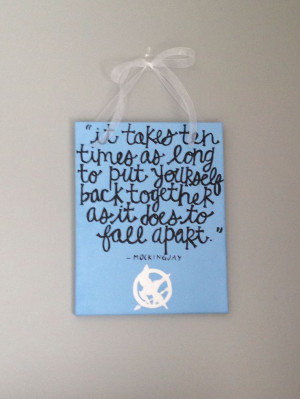 Mockingjay Canvas (Finnick Odair Quote)