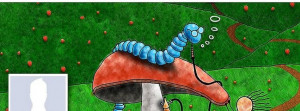 Facebook Cover Photo Funny Caterpillar Hookah Facebook Cover