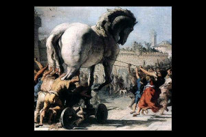 During the Trojan War