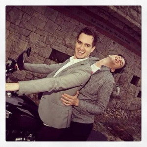 Brendon Urie and Dallon Weekes