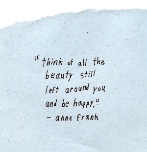 anne frank, beauty, happy, quote, text, words