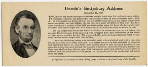 lincoln s gettysburg address the gettysburg address printed beside a ...