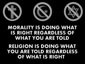 Morality vs. Religion