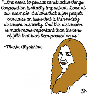 Quotes from Pussy Riot, in Illustrated Form