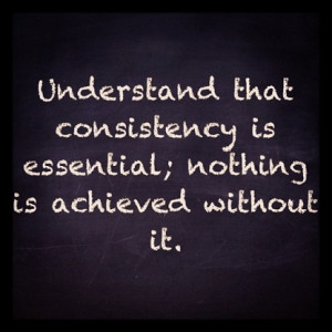 One of the BEST things that you can do to gauge your consistency, is ...