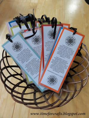 The front of the bookmark has a quote from President James E. Faust.