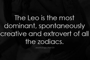 being a Leo