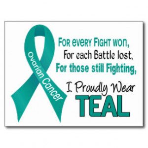 Ovarian Cancer For Every…..I Proudly Wear Teal 1 Postcard
