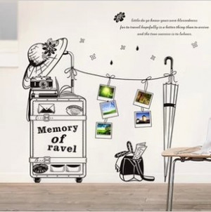 Life Quotes Rain journey Wall Sticker phone frame Wall Decals New ...