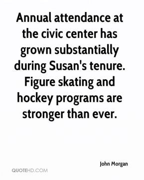 Annual attendance at the civic center has grown substantially during ...