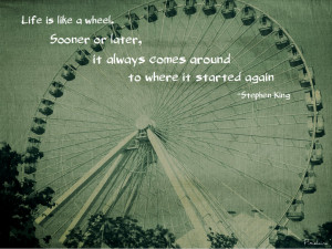 Stephen King Quote (Ferris Wheel) by pixielaina