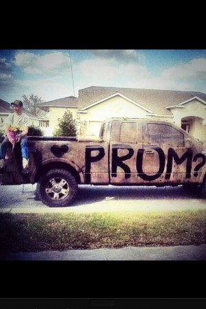 ... marry me? On the side and proposes to me like that, an the truck is