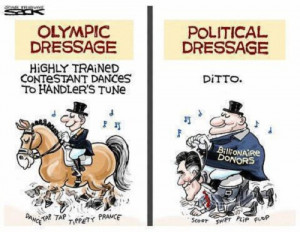 Cartoons: A Republican Dressage Horse on the Loose