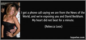 More Rebecca Loos Quotes