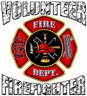 Fair Game Firefighter: Volunteer Firefighter chest print