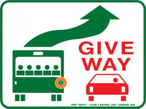 Bus Give Way - Class 2