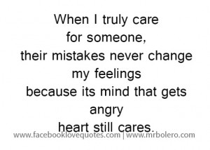 When i truely care Motivational Quotes for Heart Broken