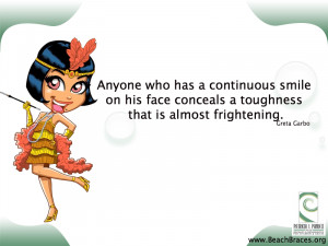Smile Quote # 31: “Anyone Who has a Continuous Smile on his Face ...