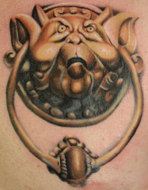 Labyrinth Door Knocker tattoo