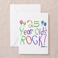25 Year Olds Rock ! Greeting Cards (Pk of 20) for