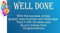 Congratulations On Your Achievement Quotes | congratulations on job ...