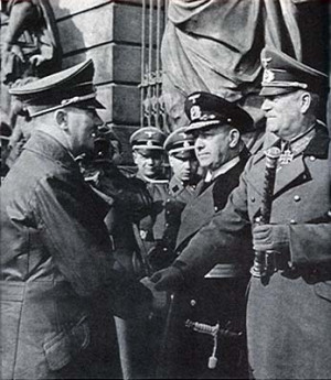 ... Raeder, and Field Marshal Wilhelm Keitel (right) in March,1942