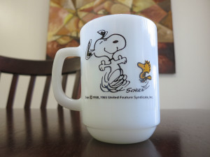 Fire King Snoopy Mug