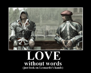 Ezio and Leonardo love by Lady-Stage