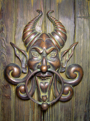 Devil Door Knocker Randomville: Unique Knockers And Unusual Knobs