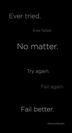 have been doing nothing but failing. More