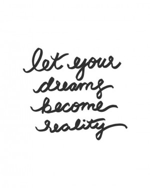 Let Your Dreams Become Reality Quote Lettering by studio404shop