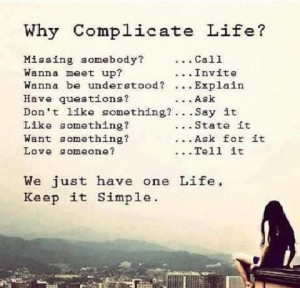 Simplifying your life ...