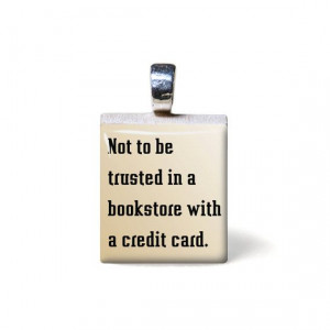 ... bookstore with a credit card by TarryTiles, #quote #saying via etsy