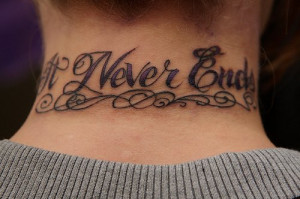 bmth, bring me the horizon, it never ends, neck, tattoo