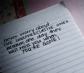 Being Unappreciated Quotes & Sayings