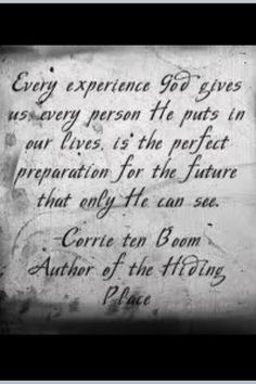 Corrie ten Boom... Amazing woman and story! More