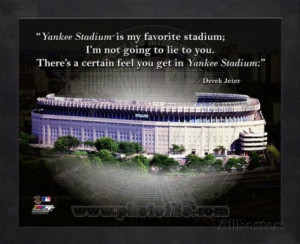 Yankee Stadium – Derek Jeter ProQuote Framed Memorabilia