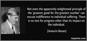 enlightened principle of the 'greatest good for the greatest number ...