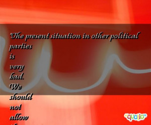 The present situation in other political parties